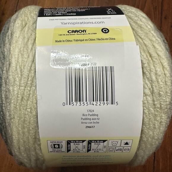 Caron Chunky Cakes Yarn Rice Pudding lot of 3 - Picture 4 of 5